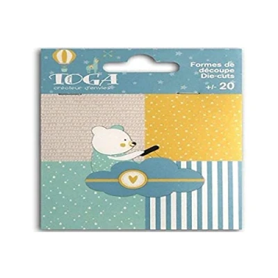 Image de Toga naissance Leonard &amp; Josephine Lot de Formes Découpées Dies Cuts, Autre, Multicolore, 5 x 4.5 0.1 cm