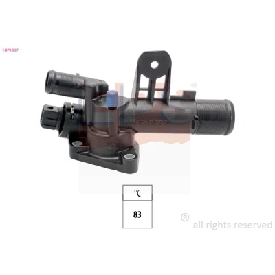 Image de EPS 1.879.927 Thermostat d&#039;eau 83 avec joint d&#039;étanchéite NISSAN: Qashqai / Qashqai+2 I, Juke, MICRA 3, RENAULT: SCENIC 2