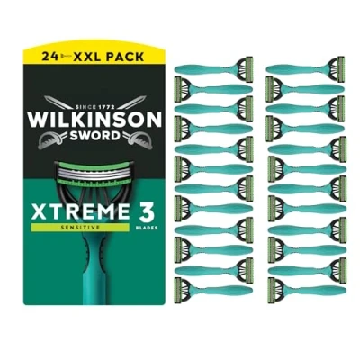 Image de Wilkinson Sword Xtreme 3 Sensitive Rasoirs Jetables pour Hommes X 16+8