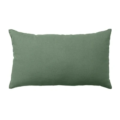 Image de Coussin 30 x 50 cm LOLA 100% coton coloris VERT ARGILE