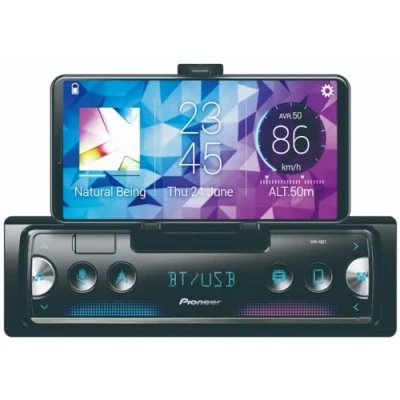 Image de Pioneer Récepteur pour smartphone de nouvelle génération SPH 10BT, 1 DIN, avec Bluetooth, USB et Spotify, se connecte à iPhone Android
