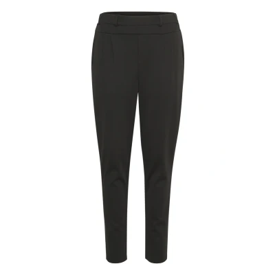 Image de Kaffe Ajenny Pantalon classique, Femme, Taille: 40, Black deep