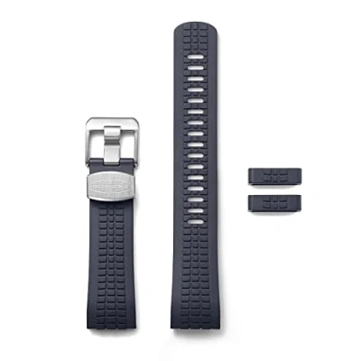 Image de Crafter Blue CB12 Bracelet de montre rechange en caoutchouc avec extrémité incurvée pour plongée automatique Seiko Turtle Prospex, bleu marine