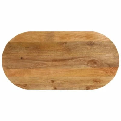 Image de vidaXL Dessus de Table, Table Remplacement, Rechange Salle à Manger, 110x50x2,5 cm Ovale Bois Massif Manguier