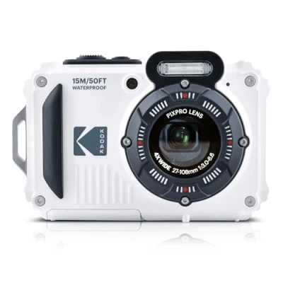 Image de KODAK Pixpro WPZ2 Appareil Photo Numérique Compact 16MPixels, Etanche jusqu&#039;à Une Profondeur de 15, Anti Choc, Video 720p, Ecran LCD 2,7 Batterie Li ION Blanc