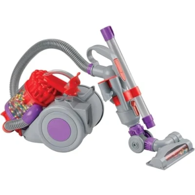 Image de aspirateur Casdon Dyson DC22. Jouet DC22 pour les enfants dès 3 ans. Avec une fonction aspirante, tout comme le vrai, Grey, Purple,red