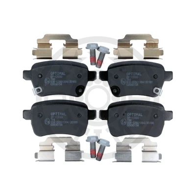 Image de OPTIMAL BP 12693 Jeu de plaquettes frein Essieu arrière avec indicateur d&#039;usure OPEL: Corsa E 3/5 portes, Adam, FIAT: 500L, VAUXHALL: Mk4