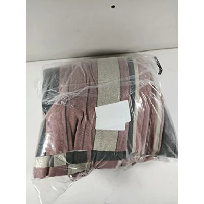 Image de Fusion Whitworth Stripe Paire de Rideaux à œillets 100 pour cent Coton Rose Curtains: 90&quot; Width x 72&quot; Drop (229 183cm)