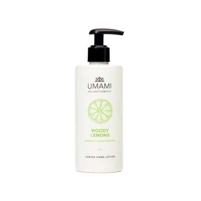 Image de Umami Exclusive Cosmetics Lotion Woody Lemons pour les mains