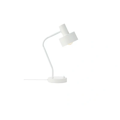 Image de Nordlux Lampe à poser Matis, métal, abat jour réglable, blanc