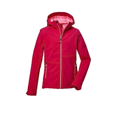 Image de killtec Fille La veste softshell à capuche/veste d&#039;extérieur est déperlante KOW 168 GRLS SFTSHLL JCKT, pink, 176, 40925 000