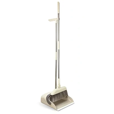 Image de Maximex Ensemble de Balayage d&#039;angle Rotatif à 180 Pelle poussière rotative avec Long Manche télescopique et support magnétique, Acier Inoxydable, 113 x 28 27 cm, Gris