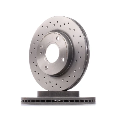 Image de BREMBO XTRA LINE 09.A968.2X Disque de frein 258 23 4 percé/revêtement int. revêtu FORD: FIESTA 6, KA+ 3/5 portes, 6 Van