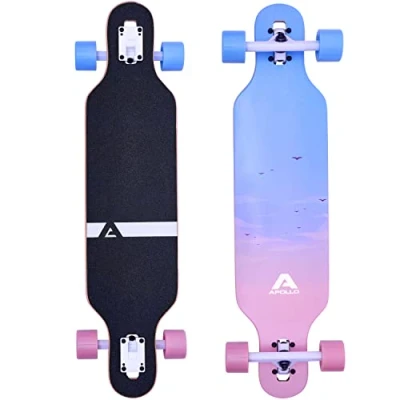 Image de Apollo Longboard édition spéciale avec outil en T, roulements à billes ABEC High Speed et planches drop through freeride Galoa
