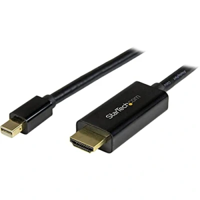 Image de StarTech.com Câble Mini DisplayPort vers HDMI 2m 4K 30Hz Adaptateur Convertisseur mDP DP ou Thunderbolt 1/2 Mac/PC écran (MDP2HDMM2MB)