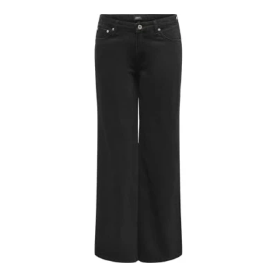 Image de ONLY Onlchris Reg Low Wide DNM Mas411, Jean Noir, 27W x 32L Femme
