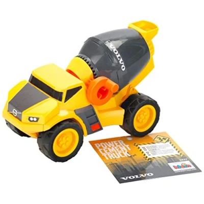 Image de Theo Klein 2727 Volvo Power, Camion toupie à béton béton, échelle 1:24 avec rotative Dimensions: 23 cm x 11 14,5 Jouet pour Enfants partir de 3 Ans