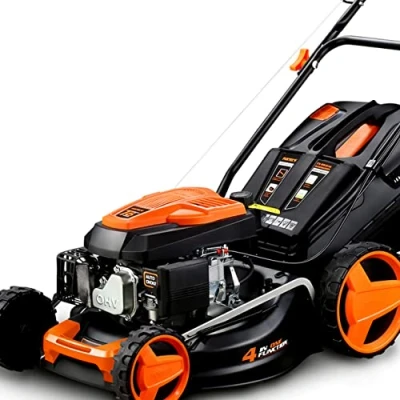 Image de FUXTEC Tondeuse thermique autotractée FX RM4646 Easy Clean 4en1 traction arrière mulching coupe 46cm capacité de ramssage 50L