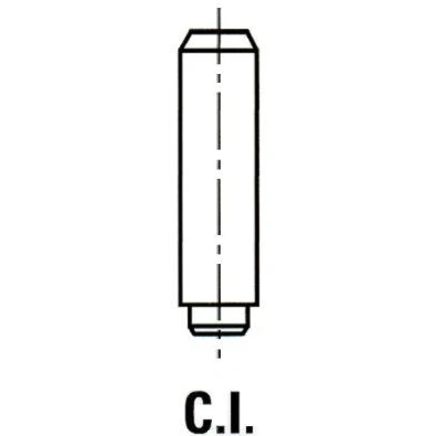 Image de IPSA VG105800 Guide de soupape 5,5 Bronze RENAULT: CLIO 2, Kangoo I, MEGANE 3 Coupe, DACIA: Duster SUV