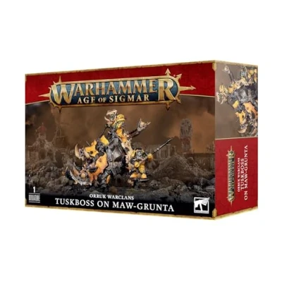 Image de Games Workshop Age of Sigmar Orruk Warclans : Tuskboss On Maw Grunta, Noir