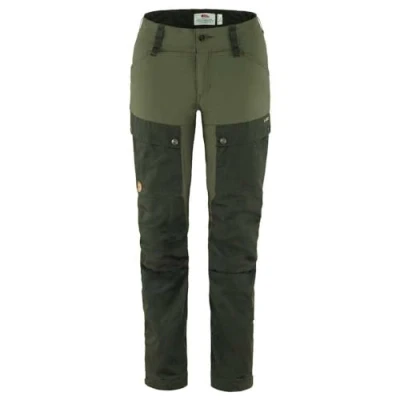 Image de Fjällräven Femme Keb Trousers Trekking, Deep Forest/Laurel Green, 38/R