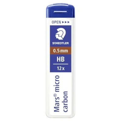 Image de STAEDTLER Lot de 4 Etuis 12 mines &quot;Mars micro carbon&quot; 0,5 mm HB