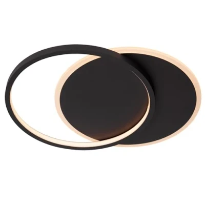 Image de Lucide Axelle plafonnier 39,1 x 29,5 5,1 cm 24W LED incl 3 StepDim noir