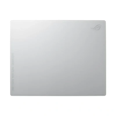 Image de ASUS ROG Moonstone Ace L White Tapis de Souris Gaming en Verre trempé Durable, Surface Ultra Lisse optimisée pour Un Glissement Rapide et régulier la Souris, Base antidérapante Silicone.