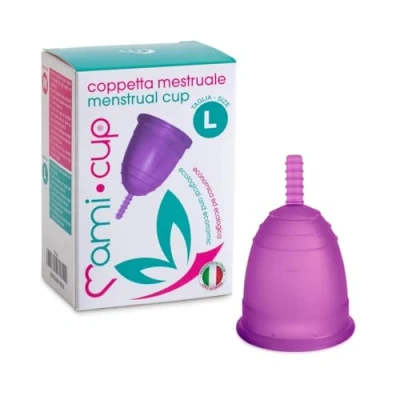 Image de Mamicup® la Cuope Menstruelle en Silicone de Qualité Médicale, Certifié par FDA, Meilleure Alternative aux Tampon (Lilas, L)