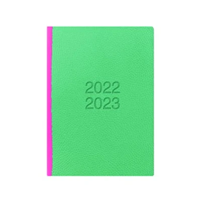 Image de Letts of London Agenda scolaire 23 030760 22,23 semainier Vert et rose Format A5