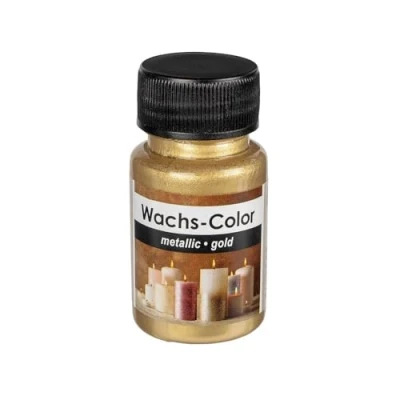 Image de Ideen mit Herz Colorant à la cire, métallisée, idéale pour peindre des bougies, 50 ml (doré)