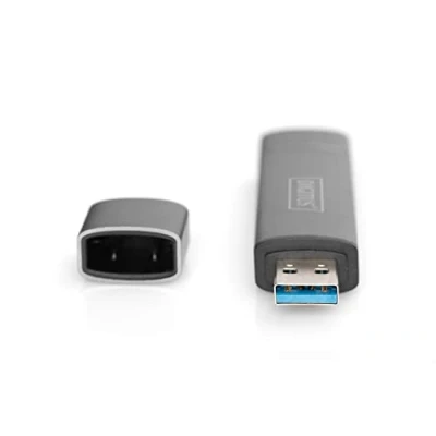 Image de DIGITUS Hub à Double Lecteur de Carte USB C/USB 3.0