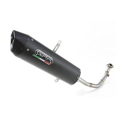 Image de GPR Pot échappement marque compatible avec Yamaha X Max 125 2006 2016, Furore Nero, racing, silencieux raccord spécifique et db killer amovible