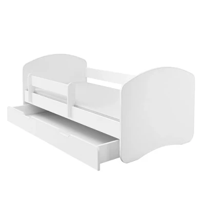 Image de ACMA Lit Enfant Bébé II TIROIR Matelas Gratuite Blanc (140x70 cm + tiroirr, Blanc)