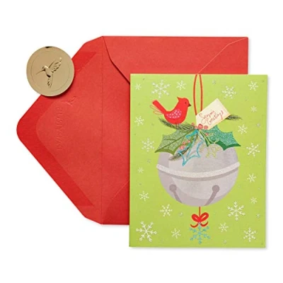Image de Papyrus Lot de 20 cartes vacances avec enveloppes, Happy Holiday Season, Jingle Bell