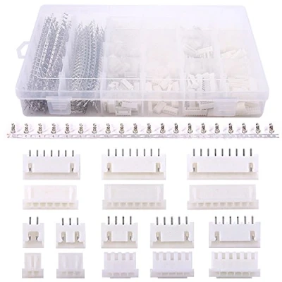 Image de Glarks Assortiment de connecteurs, barrettes et cavaliers standard circuit imprimé Arduino Kit d’apprentissage JST XHP 2 3 4 5 6 7 8 9