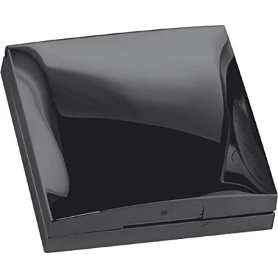 Image de Hager Cadre 1 poste avec couvercle noir brillant