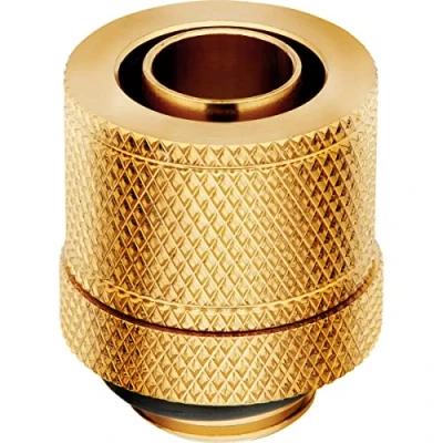 Image de Corsair Hydro X Series XF Compression 10/13 mm (3/8 inch Or 1/2 inch) ID/OD Raccords, Paquet de Quatre (Filets Port G1/4 Pouce BSPP, Compatible avec Les Adaptateurs Supplémentaires)