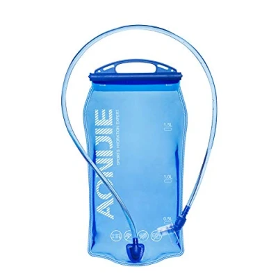 Image de AONIJIE Pliable 1L/ 1.5L/ 2L/3L Poche d&#039;hydratation Sac à Eau PEVA pour Camping Randonnée Équitation et Escalade (1,5L TPU)