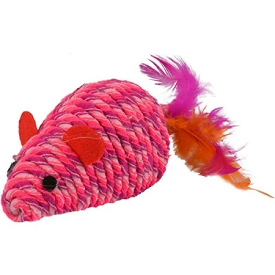 Image de Souris BIBI rose 21 cm. Jouet pour chat . Flamingo Pet Products 14000000