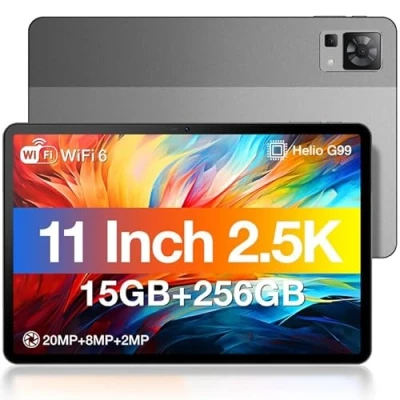 Image de DOOGEE T30 Pro Tablette Tactile Android 13 11 Pouces, Ecran 2.5K Helio G99 Octa Core 15GB RAM+256GB ROM /2TB TF, 8580mAh/33W, 20MP Dual SIM 4G LTE +5G WiFi Widevine L1/TÜV Certificat