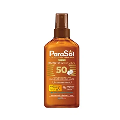 Image de Parasol Spray Mini Huile Sèche 50 FPS Protection &amp; Bronzage