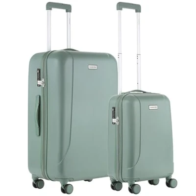 Image de CarryOn Skyhopper TSA OKOBAN Set de Bagages Coffret léger en Polycarbonate (2 ER XL, Vert)