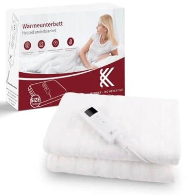 Image de REDKEY Surmatelas Chauffant 1 Place,Arrêt Automatique,Couverture Chauffante,Protection Contre La Surchauffe,7 Température,150x80cm Chauffe Matelas
