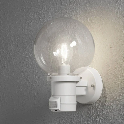 Image de Konstsmide Applique extérieure NEMI blanche détecteur mvt