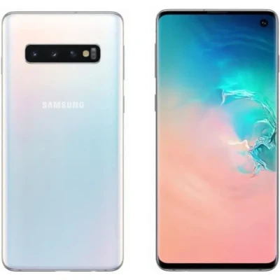 Image de Samsung Galaxy S10 Smartphone portable débloqué 4G (Ecran : 6,1 pouces 128 Go Double Nano SIM Android) Blanc