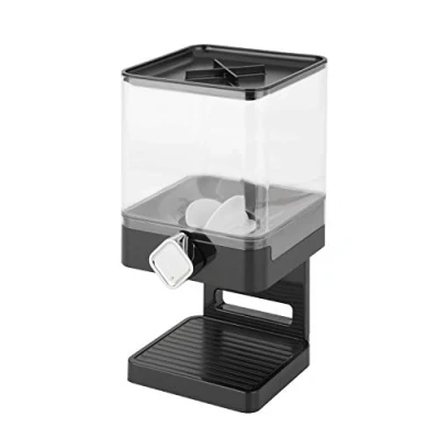 Image de Honey Can Do KCH06127 Distributeur Unique Édition Compact Nylon Noir/Chrome 16 x 16,18 31,12 cm 500 g 17,5 Oz