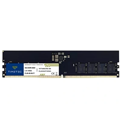 Image de Timetec 16 Go DDR5 4800 MHz PC5 38400 non tamponné ECC 1,1 V CL40 1Rx8 simple rang 288 broches UDIMM mise à niveau du module RAM de mémoire bureau