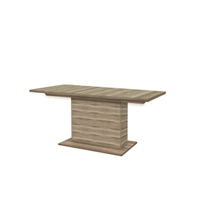 Image de Forte Calpe Table à Manger avec rallonge synchrone et Insert intérieur, Extensible jusqu&#039;à Environ 200 x 90 cm, Bois Métal Plastique, Chêne Antique, 160 76 cm