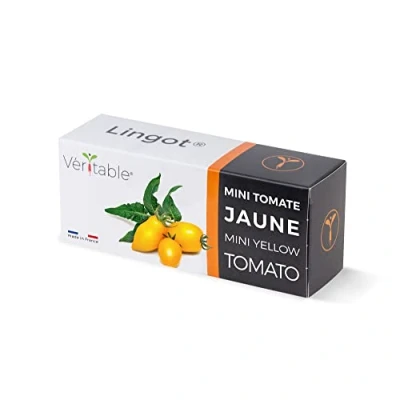 Image de Lingot® Mini Tomate Jaune Compatible Potager d&#039;Intérieur Véritable® et Exky® Recharge prête à l&#039;emploi Substrat avec Graines Intégrées…